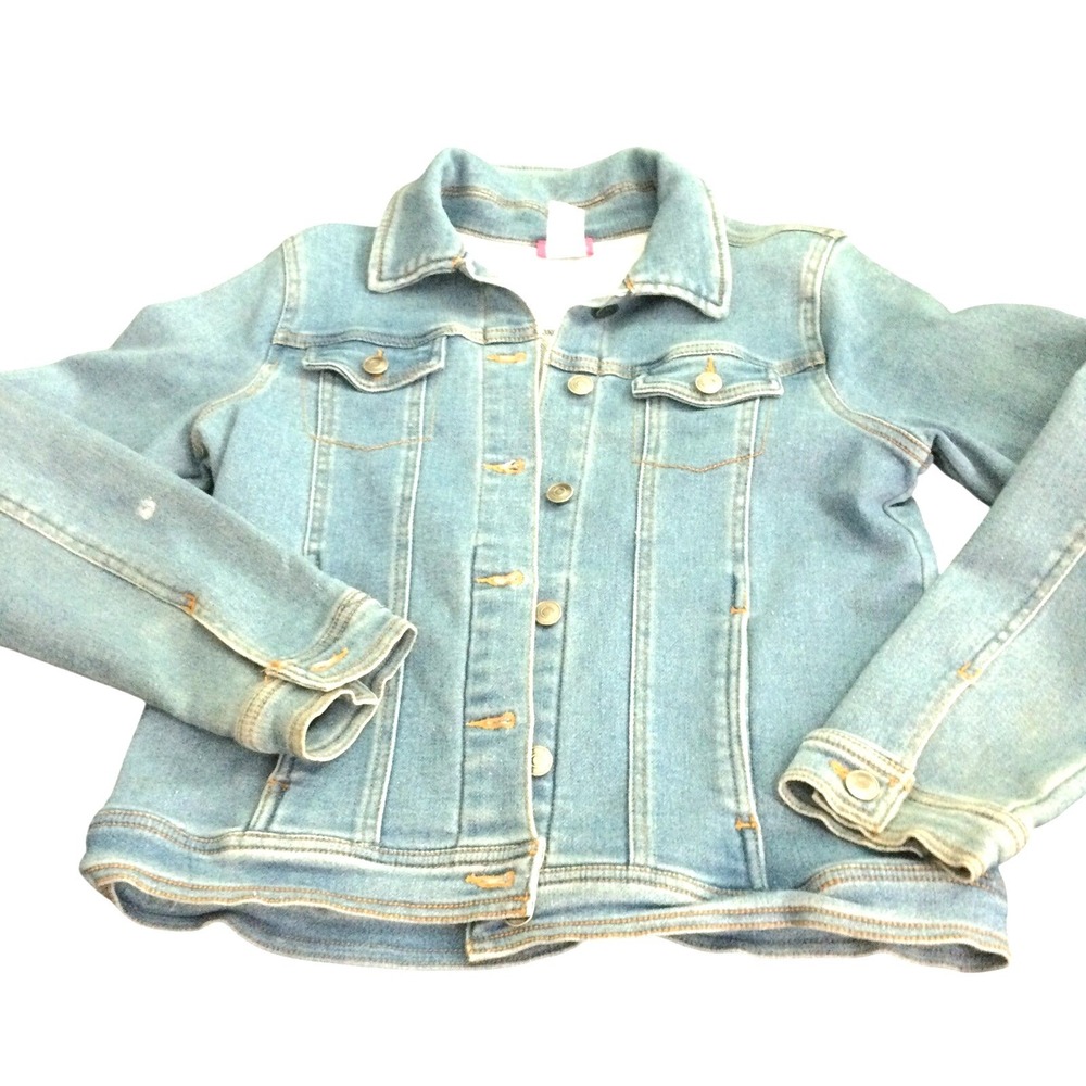 Zunie Girl Light‎  XL 14/16 Stretch Trucker NJE016K9Z Blue Wash Denim Jacket